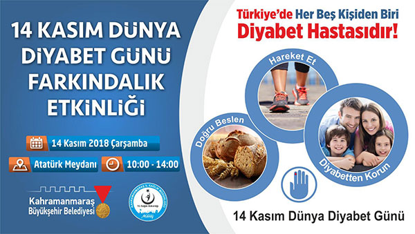 BÜYÜKŞEHİR’DEN DİYABET ETKİNLİĞİ Kahramanmaraş