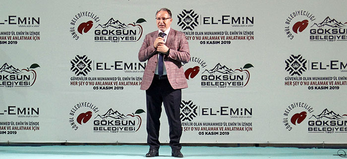 MUSTAFA KARATAŞ GÖKSUN’DA PEYGAMBERİMİZİ