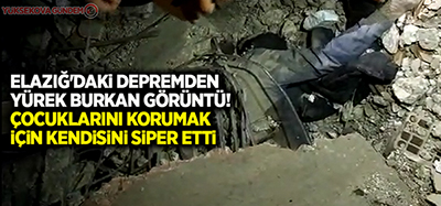 Çocuklarını korumak için kendisini siper etti