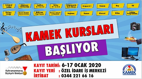 KAMEK Yeni Dönem Kayıtları Başladı