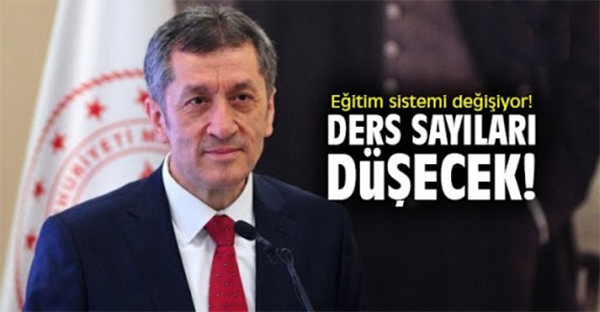 Ders sayısı azalıyor