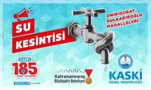 PLANLI SU KESİNTİSİ DUYURUSU