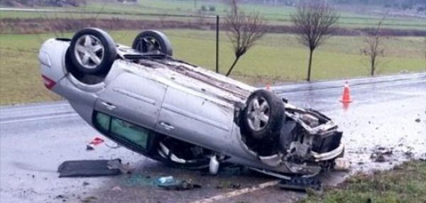 Kahramanmaraş’ta otomobilin devrilmesi sonucu