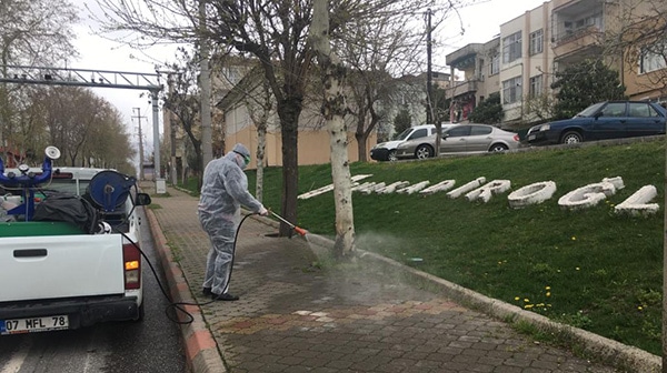 Kahramanmaraş dezenfekte ediliyor