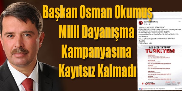 BAŞKAN OKUMUŞ'TAN 3 MAAŞ DESTEKBAŞKAN OKUMUŞ'TAN 3 MAAŞ DESTEK