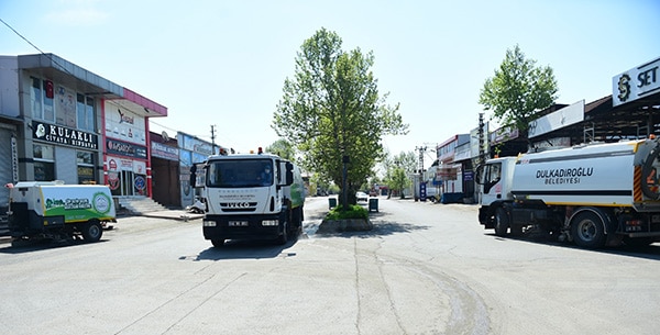 Dulkadiroğlu Belediyesi Sanayi Sitesine Özel Dezenfekte Çalışması Yaptı