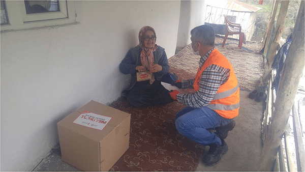 Kahramanmaraş Büyükşehir Belediyesi İlçelerde Gıda dağıtımı