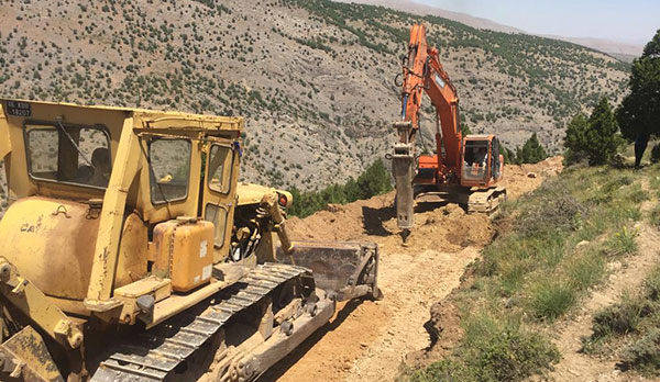 Türkçayırı Yayla Yolu yapılıyor