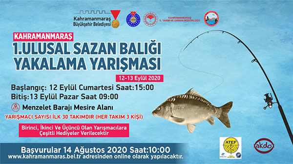 1. Ulusal Sazan Balığı Yakalama Yarışması