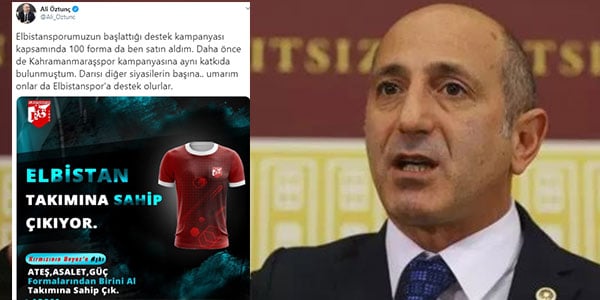 CHP'li Öztunç’tan Elbistanspor’a Destek