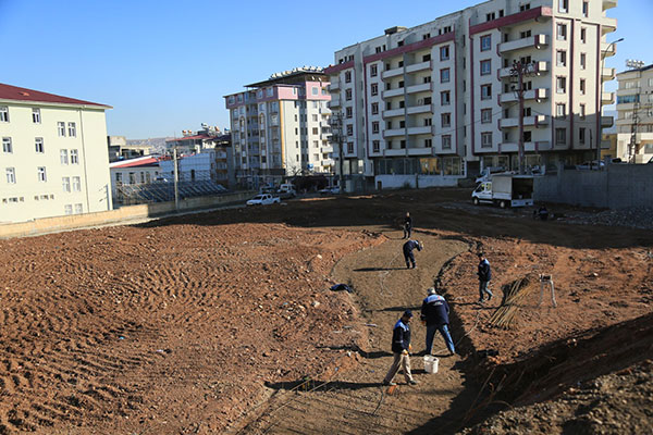 KMBB Pazarcık İlçesinde Park Yapımına Devam Ediyor