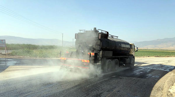 Önsen Yolunda Sathi Kaplama Başladı