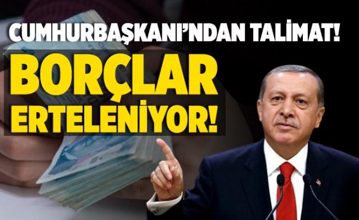 Cumhurbaşkanı Erdoğan talimatı verdi: