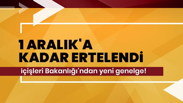 İçişleri Bakanlığından  81 İle