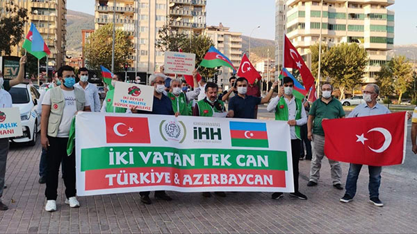 Kahramanmaraş İHH’dan Azerbaycan’a destek