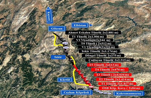 Kahramanmaras Goksun Arasi 71 Kilometreye Dusuyor4154