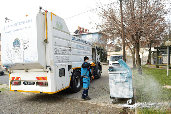 Dulkadiroğlu Belediyesi ekipleri, pandemi