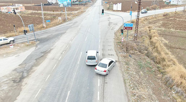 Kahramanmaraş’ta jandarma trafik ekipleri,