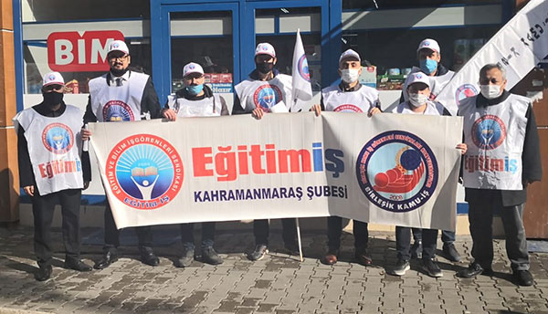 Eğitim-İş Sendikası Kahramanmaraş Şubesi’nden zam çağrısı