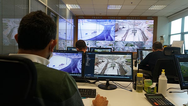 Kahramanmaraş Büyükşehir Belediyesi’ne bağlı Trafik Yönetim Merkezi, 190 kamera ve