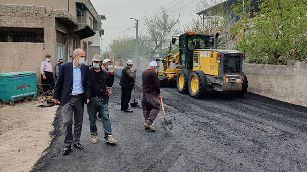 Devam eden çalışmaları yerinde