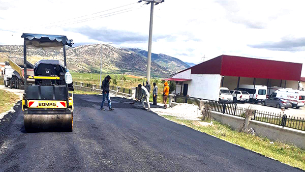 Göksun’da Hastane Yolu Yenilendi