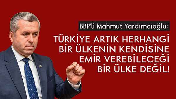 Büyük Birlik Partisi (BBP) Genel Başkan Yardımcısı Prof. Dr. Mahmut