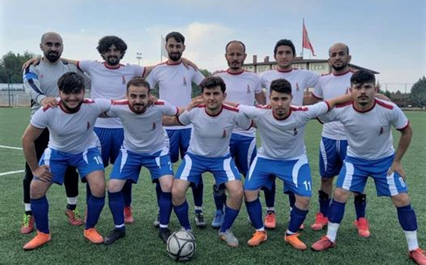 Adıyaman’da yapılan İşitme Engelliler Futbol 2. Ligi Maçları’nda Kahramanmaraş takımı