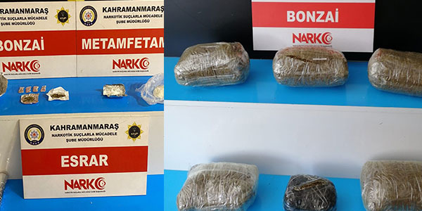 Kahramanmaraş’ta zehir taciri 2 kişi tutuklandı