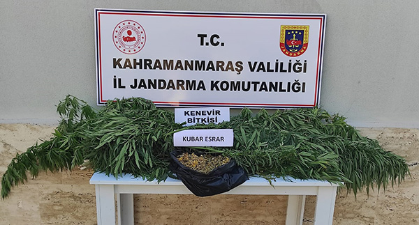 Kahramanmaraş’ın Pazarcık ilçesinde jandarma ekipleri tarafından yapılan istihbarı çalışma neticesinde