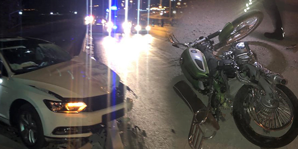 Kahramanmaraş’ta otomobil ile motosikletin çarpışması sonucu meydana gelen kazada 2