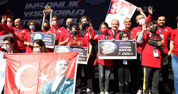 TEKNOFEST’TE SANKO OKULLARI FLAMASI DALGALANDI SANKO Okulları öğrencisi Ela Ersönmez, İstanbul Atatürk Havalimanı’nda düzenlenen dünyanın