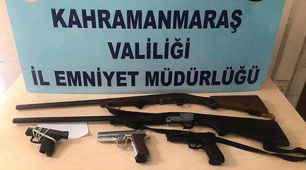 Kahramanmaraş’ta polis ekipleri tarafından son bir hafta içerisinde yasa dışı