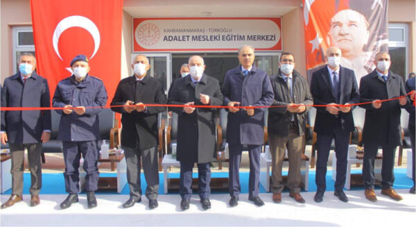 TÜRKOĞLU ADALET MESLEKİ EĞİTİM MERKEZİ TÖRENLE AÇILDI