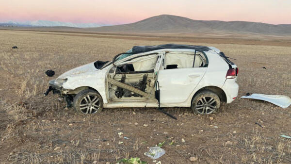 Kahramanmaraş’ta otomobil takla attı 2 yaralı