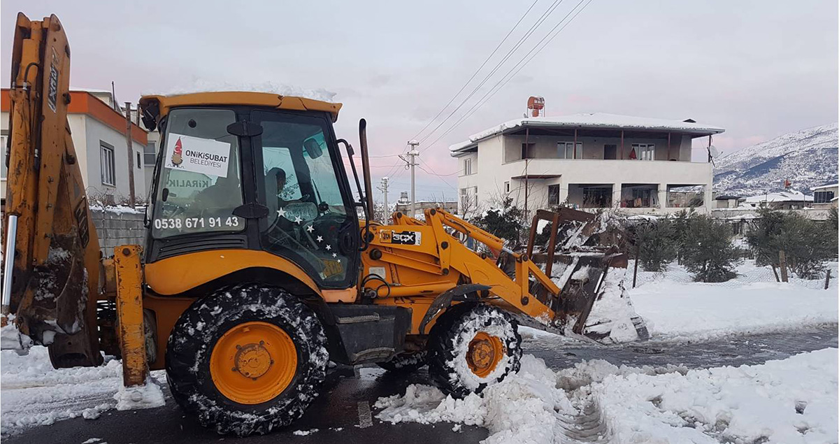Onikişubat Belediyesi karla mücadele