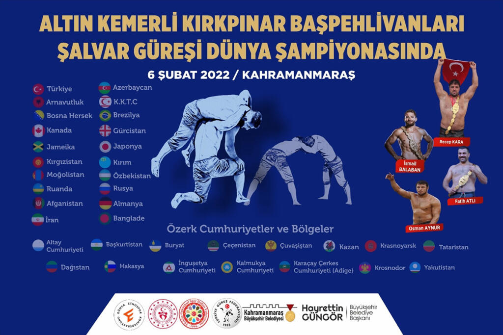 Dünya Güreş Şampiyonası Kahramanmaraş’ta