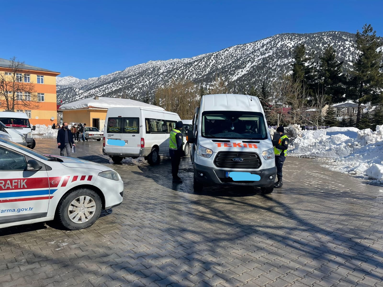 Okul servisleri denetlendi Kahramanmaraş’ta