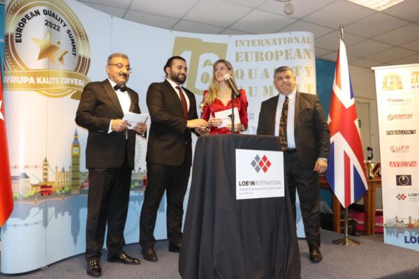 Kahramanmaraşlı iş insanları Avrupa kalite zirvesinde ödülleri topladı