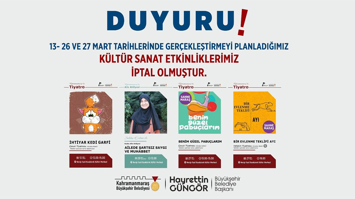 Büyükşehir Belediyesi, Kültür Sanat