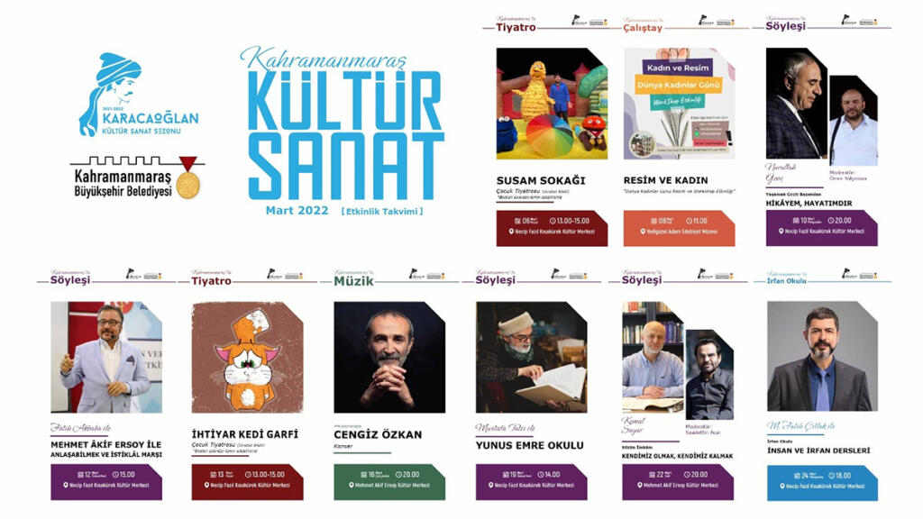 Mart Ayı Kültür Sanat Etkinlikleri Açıklandı