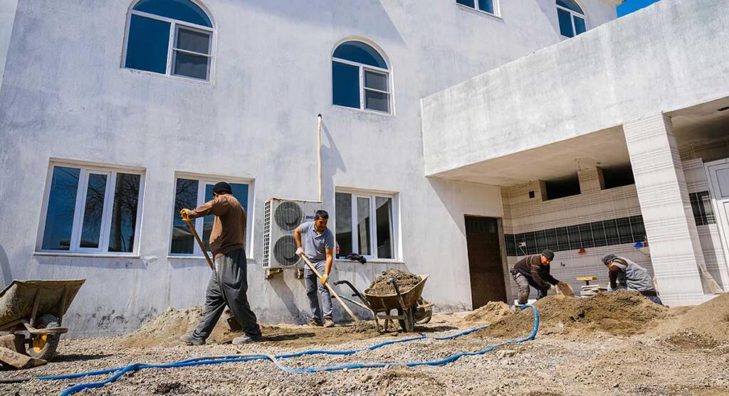 Hacı Saadet Cami’ne Çevre Düzenlemesi Yapıldı