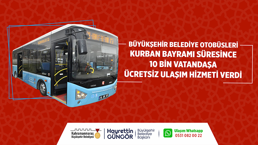 Büyükşehir Belediyesi otobüslerinin Kurban