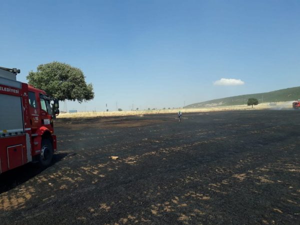 Anız yangınında hayatını kaybetti