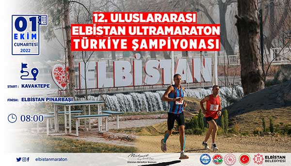 12’inci Ultramaraton Koşusu 1 Ekim’de yapılacak Elbistan Belediye Başkanı Mehmet Gürbüz, yabancı ülkelerden ve Türkiye’nin birçok