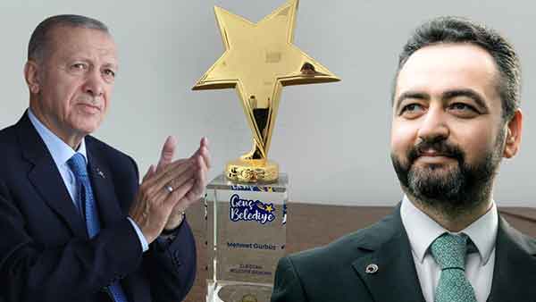Cumhurbaşkanı Erdoğan’dan Başkan Gürbüz’e ödül