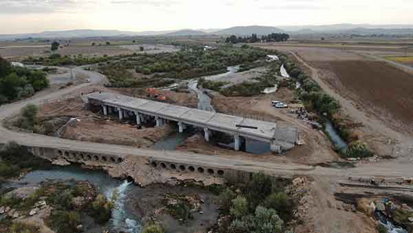 Türkoğlu’nun Yeni Köprüsü Hizmete Hazırlanıyor