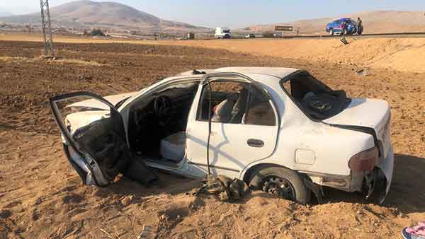 Elbistan’da otomobil takla attı: 1’i ağır 3 yaralı