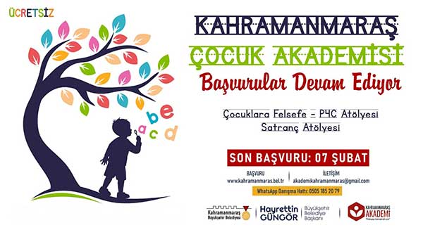 Büyükşehir’in Çocuk Akademisi’nde Kayıtlar