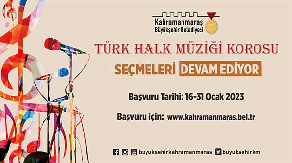 Büyükşehir’in Türk Halk Müziği ve Çocuk Korosunda Başvurular Sürüyor! Büyükşehir